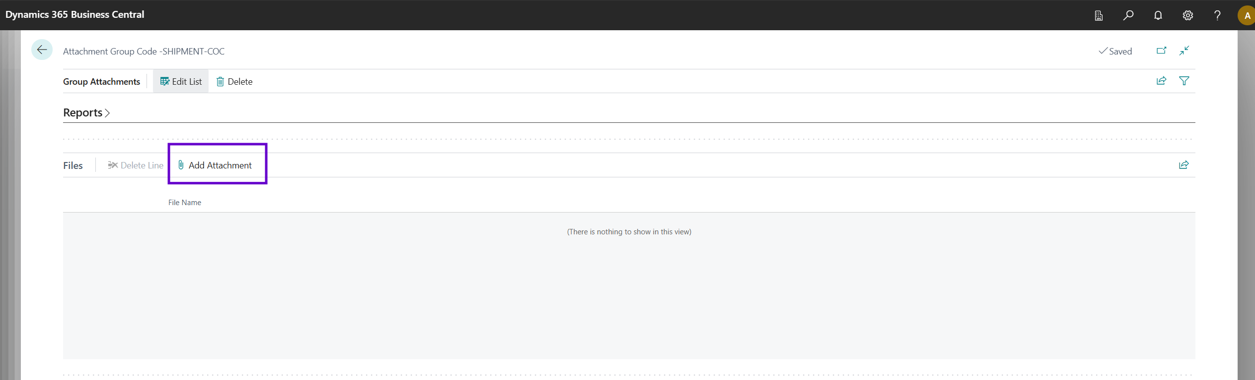 Add Attachment Action